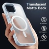 image:imageJETech Magnetic Matte Case for iPhone 15 Plus Black  Compatible with MagSafe Translucent Matte Back Slim Shockproof ProtectionBlue