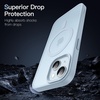 image:imageJETech Magnetic Matte Case for iPhone 15 Plus Black  Compatible with MagSafe Translucent Matte Back Slim Shockproof ProtectionBlue Back