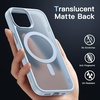 image:imageJETech Magnetic Matte Case for iPhone 15 Plus Black  Compatible with MagSafe Translucent Matte Back Slim Shockproof ProtectionBlue Back