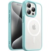image:imageJETech Magnetic Matte Case for iPhone 15 Plus Black  Compatible with MagSafe Translucent Matte Back Slim Shockproof ProtectionBright Blue