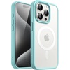 image:imageJETech Magnetic Matte Case for iPhone 15 Plus Black  Compatible with MagSafe Translucent Matte Back Slim Shockproof ProtectionBright Blue