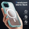 image:imageJETech Magnetic Matte Case for iPhone 15 Plus Black  Compatible with MagSafe Translucent Matte Back Slim Shockproof ProtectionBright Blue