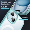 image:imageJETech Magnetic Matte Case for iPhone 15 Plus Black  Compatible with MagSafe Translucent Matte Back Slim Shockproof ProtectionBright Blue