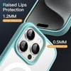 image:imageJETech Magnetic Matte Case for iPhone 15 Plus Black  Compatible with MagSafe Translucent Matte Back Slim Shockproof ProtectionBright Blue