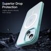 image:imageJETech Magnetic Matte Case for iPhone 15 Plus Black  Compatible with MagSafe Translucent Matte Back Slim Shockproof ProtectionBright Blue