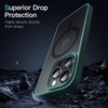 image:imageJETech Magnetic Matte Case for iPhone 15 Plus Black  Compatible with MagSafe Translucent Matte Back Slim Shockproof ProtectionDark Green