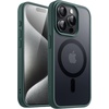 image:imageJETech Magnetic Matte Case for iPhone 15 Plus Black  Compatible with MagSafe Translucent Matte Back Slim Shockproof ProtectionDark Green
