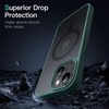 image:imageJETech Magnetic Matte Case for iPhone 15 Plus Black  Compatible with MagSafe Translucent Matte Back Slim Shockproof ProtectionDark Green