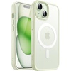 image:imageJETech Magnetic Matte Case for iPhone 15 Plus Black  Compatible with MagSafe Translucent Matte Back Slim Shockproof ProtectionGreen