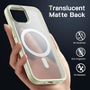 image:imageJETech Magnetic Matte Case for iPhone 15 Plus Black  Compatible with MagSafe Translucent Matte Back Slim Shockproof ProtectionGreen