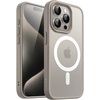 image:imageJETech Magnetic Matte Case for iPhone 15 Plus Black  Compatible with MagSafe Translucent Matte Back Slim Shockproof ProtectionNatural Titanium