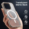 image:imageJETech Magnetic Matte Case for iPhone 15 Plus Black  Compatible with MagSafe Translucent Matte Back Slim Shockproof ProtectionNatural Titanium