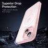 image:imageJETech Magnetic Matte Case for iPhone 15 Plus Black  Compatible with MagSafe Translucent Matte Back Slim Shockproof ProtectionPink