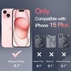 image:imageJETech Magnetic Matte Case for iPhone 15 Plus Black  Compatible with MagSafe Translucent Matte Back Slim Shockproof ProtectionPink
