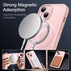 image:imageJETech Magnetic Matte Case for iPhone 15 Plus Black  Compatible with MagSafe Translucent Matte Back Slim Shockproof ProtectionPink Back
