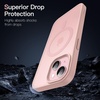 image:imageJETech Magnetic Matte Case for iPhone 15 Plus Black  Compatible with MagSafe Translucent Matte Back Slim Shockproof ProtectionPink Back