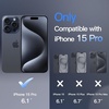image:imageJETech Magnetic Matte Case for iPhone 15 Plus Black  Compatible with MagSafe Translucent Matte Back Slim Shockproof ProtectionStorm Blue
