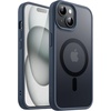 image:imageJETech Magnetic Matte Case for iPhone 15 Plus Black  Compatible with MagSafe Translucent Matte Back Slim Shockproof ProtectionStorm Blue