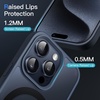 image:imageJETech Magnetic Matte Case for iPhone 15 Plus Black  Compatible with MagSafe Translucent Matte Back Slim Shockproof ProtectionStorm Blue