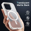image:imageJETech Magnetic Matte Case for iPhone 15 Plus Black  Compatible with MagSafe Translucent Matte Back Slim Shockproof ProtectionWhite