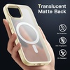 image:imageJETech Magnetic Matte Case for iPhone 15 Plus Black  Compatible with MagSafe Translucent Matte Back Slim Shockproof ProtectionYellow