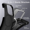image:imageJETech Magnetic Silicone Case for iPhone 13 Black  Compatible with MagSafe Silky Soft Touch Full Camera Lens Protection Shock Absorbing Phone CoverBlack