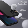 image:imageJETech Magnetic Silicone Case for iPhone 13 Black  Compatible with MagSafe Silky Soft Touch Full Camera Lens Protection Shock Absorbing Phone CoverBlack