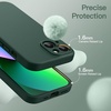 image:imageJETech Magnetic Silicone Case for iPhone 13 Black  Compatible with MagSafe Silky Soft Touch Full Camera Lens Protection Shock Absorbing Phone CoverMidnight Green