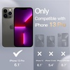 image:imageJETech Magnetic Silicone Case for iPhone 13 Pro Black  Compatible with MagSafe Silky Soft Touch Full Camera Lens Protection Shock Absorbing Phone Cover