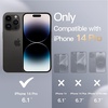 image:imageJETech Magnetic Silicone Case for iPhone 14 Pro Black  Compatible with MagSafe Silky Soft Touch Full Camera Lens Protection Shock Absorbing Phone CoverBlack