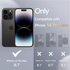 image:imageJETech Magnetic Silicone Case for iPhone 14 Pro Max Black  Compatible with MagSafe Silky Soft Touch Full Camera Lens Protection Shock Absorbing Phone CoverBlack