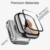 image:imageJETech Plated Case for Apple Watch Series 1110 46mm Gold  Builtin Tempered Glass Screen Protector Metallic Finish High Touch Sensitivity Full ProtectionSilver