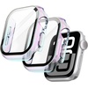 image:imageJETech Plated Case for Apple Watch Series 1110 46mm Gold  Builtin Tempered Glass Screen Protector Metallic Finish High Touch Sensitivity Full ProtectionColorful