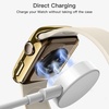 image:imageJETech Plated Case for Apple Watch Series 1110 46mm Gold  Builtin Tempered Glass Screen Protector Metallic Finish High Touch Sensitivity Full ProtectionGold
