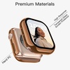 image:imageJETech Plated Case for Apple Watch Series 1110 46mm Gold  Builtin Tempered Glass Screen Protector Metallic Finish High Touch Sensitivity Full ProtectionCopper Rose Gold