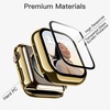 image:imageJETech Plated Case for Apple Watch Series 1110 46mm Gold  Builtin Tempered Glass Screen Protector Metallic Finish High Touch Sensitivity Full ProtectionGold