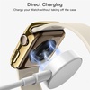 image:imageJETech Plated Case for Apple Watch Series 1110 46mm Gold  Builtin Tempered Glass Screen Protector Metallic Finish High Touch Sensitivity Full ProtectionGold