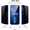 image:imageJETech Privacy Screen Protector for iPhone 13 mini 2Pack  FullCoverage Tempered Glass EdgetoEdge Protection AntiSpy CaseFriendly HD CleariPhone 13 Pro Max