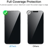 image:imageJETech Privacy Screen Protector for iPhone 13 mini 2Pack  FullCoverage Tempered Glass EdgetoEdge Protection AntiSpy CaseFriendly HD CleariPhone 13 Pro Max