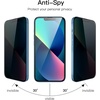 image:imageJETech Privacy Screen Protector for iPhone 13 mini 2Pack  FullCoverage Tempered Glass EdgetoEdge Protection AntiSpy CaseFriendly HD CleariPhone 13 mini