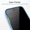 image:imageJETech Privacy Screen Protector for iPhone 14 Plus 2Pack  FullCoverage Tempered Glass EdgetoEdge Protection AntiSpy CaseFriendly HD CleariPhone 14 Pro