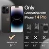 image:imageJETech Rugged Case for iPhone 14 Pro Black  DualLayer Protection HeavyDuty Shockproof Design Matte FinishBlack