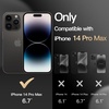 image:imageJETech Rugged Case for iPhone 14 Pro Max Black  DualLayer Protection HeavyDuty Shockproof Design Matte FinishBlack