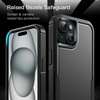 image:imageJETech Rugged Case for iPhone 15 Plus Black  DualLayer Protection HeavyDuty Shockproof Design Matte FinishBlack