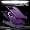 image:imageJETech Rugged Magnetic Case for iPhone 14 Pro Max Black  Compatible with MagSafe DualLayer Protection HeavyDuty Shockproof Phone CoverDeep Purple