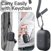 image:imageJETech Silicone Case for AirPods Pro 21 with Keychain Black  Cover Hard PC Interior Shockproof Protection Front LED VisibleBlack