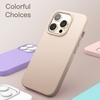 image:imageJETech Silicone Case for iPhone 13 Black  Silky Soft Touch Shockproof Protection Scratch Resistant Microfiber LiningBeige