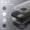 image:imageJETech Silicone Case for iPhone 13 Black  Silky Soft Touch Shockproof Protection Scratch Resistant Microfiber LiningBlack