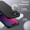 image:imageJETech Silicone Case for iPhone 13 Black  Silky Soft Touch Shockproof Protection Scratch Resistant Microfiber LiningBlack