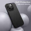 image:imageJETech Silicone Case for iPhone 13 Black  Silky Soft Touch Shockproof Protection Scratch Resistant Microfiber LiningBlack